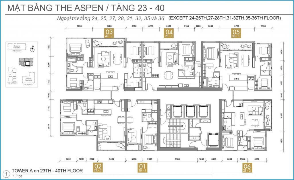 aspen floor 23 40 - Gateway Thao Dien