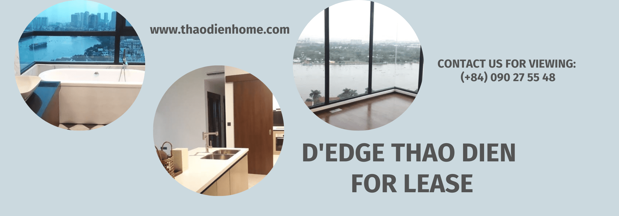 Full-Lighted With Perfect River View And Unfurnished Apartment In D’Edge Thao Dien