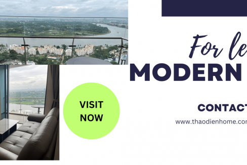 background 8 488x326 - 3-Bedroom Apartment For Rent In Q2 Thao Dien With A Cool River View