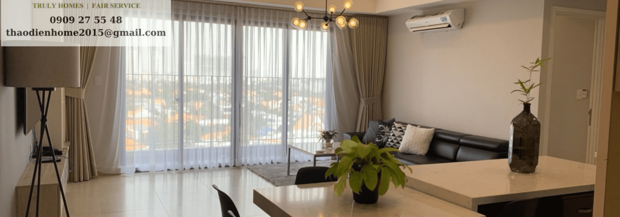 Masteri Thao Dien 3 Beds Apartment With Middle Floor And City View