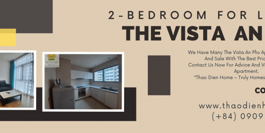 Comfortable 2-Bedroom Apartment With Modern Furniture In The Vista An Phu