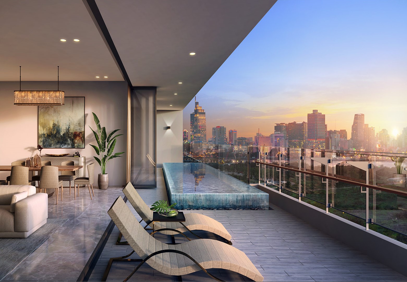The River Thu Thiem 2 - Landmark 81 & Saigon River View! 3-Bedroom in The River Thu Thiem Fully Furnished - Ready to Move In