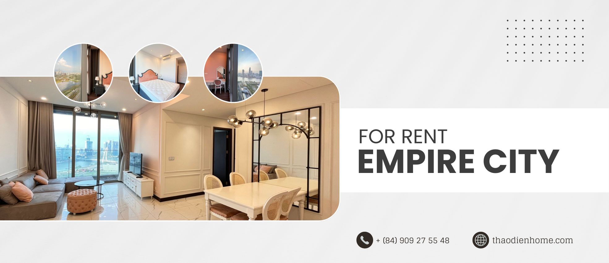 Fully Furnished 2BR with Panoramic River & City Views at Linden Residence – Empire City