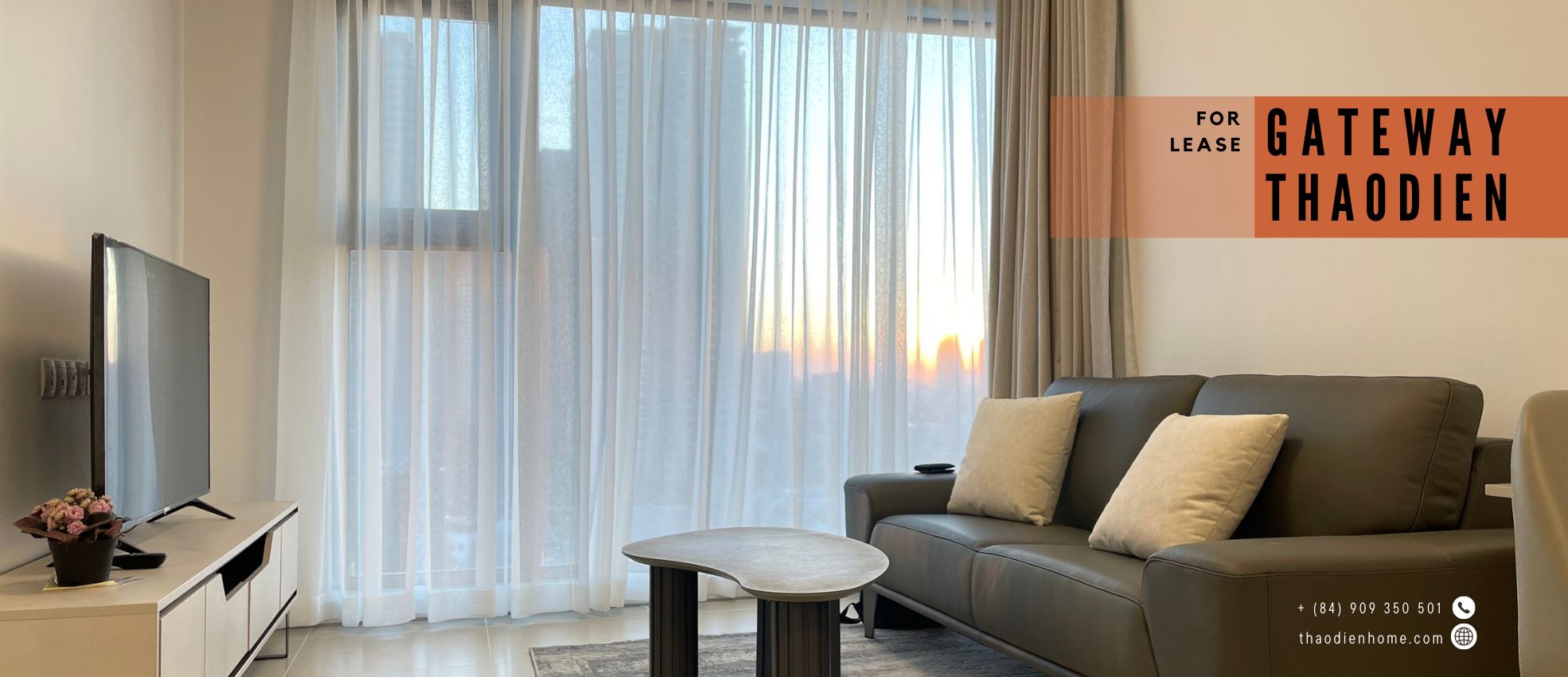 Modern 1BR Gateway Thao Dien Apartment with Stunning Landmark 81 Views