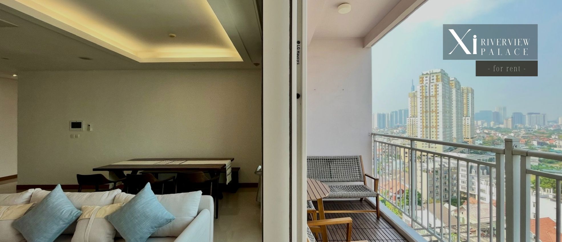 Cuộc sống sang trọng ngập tràn ánh nắng: Căn hộ 3 phòng ngủ view sông tại Xi Riverview Palace