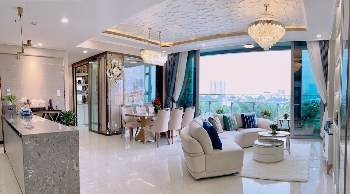 Căn hộ 3 phòng ngủ sang trọng với tầm nhìn ra sông tại Tilia Residences – Empire City